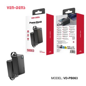 ven dens پاور بانک PB063 50.000 مشکي
